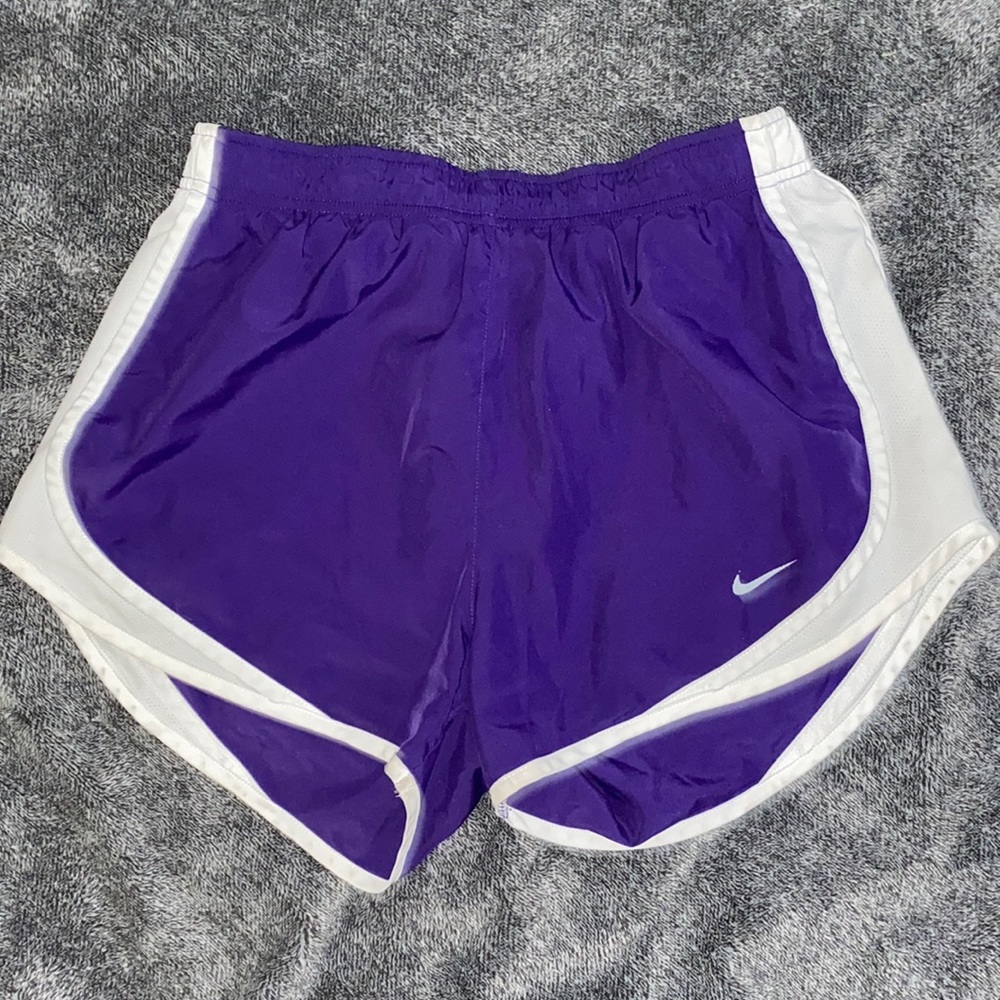 Purple Nike shorts